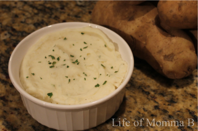 cream cheese garlic mashed potatoes