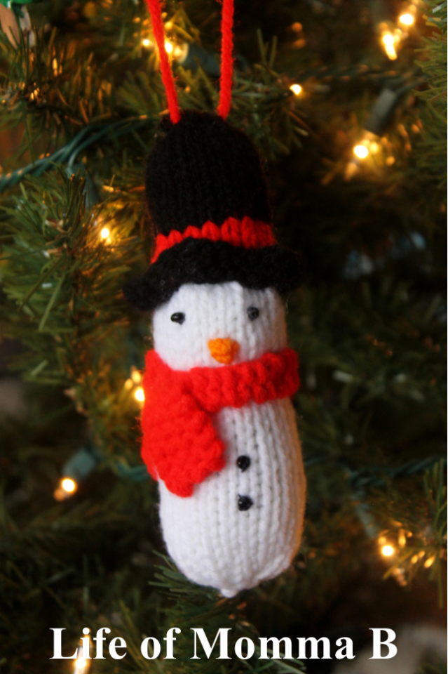 Snowman ornament with free pattern | Life of Momma B